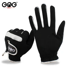 1 Pcs Men's Golf Glove Left Hand Right Hand Micro Soft Fiber Breathable Golf Gloves Men Color Black Brand GOG