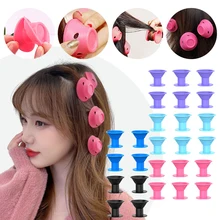 10/20pcs Soft Rubber Silicone Heatless Hair Curler Twist Hair Rollers Clips No Heat Hair Curls DIY Hair Styling Tools for Girl