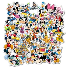 10/30/50Pcs/lot Disney Mickey Mouse Stickers no repeating pull bar box guitar personalized graffiti cartoon Kids sticker Toy