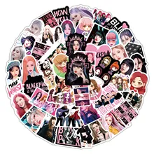 10/30/50pcs Korea Kpop Black pink Stickers DIY Laptop Phone Motorcycle Car Luggage Suitcase Sticker Girls Decals Toys Wholesale