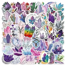 10/50pcs Cartoon Boho Style Crystal Stickers graffiti Sticker for Girls DIY Luggage Laptop Motorcycle Sticker