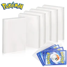 100Pcs Pokemon Card Sleeves Protector Cards Transparent Playing Game VMAX Display Yugioh Pok茅mon Case Holder Folder Kid Toy Gift