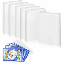 100pcs Transparent Pokemon Card Sleeves Protector Playing Games VMAX Yugioh Pok茅mon Cards Case Holder Folder Kids Toy Gift