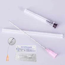 10pcs/Bag Medical Injection Blunt Tip Cannula Hyaluronic Acid Filler Disposable Kit Plain Ends Notched Endo Blunt-tip Needles