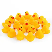 10pcs/lot Cute Baby Kids Squeaky Rubber Ducks Bath Bathe Room Water Fun Game Playing Newborn Boys Girls Toys for Children