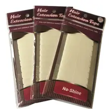 120 tabs/lots 10 sheets 0.8cm*4cm No shine white adhesive tape waterproof tape for tape hair extension