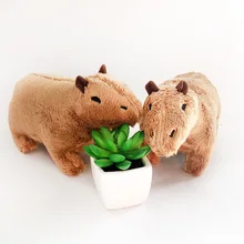 18cm Capybara Rodent Plush Toy Cartoon Animal Hydrochoerus Hydrochaeris Plush Doll Soft Toy Christmas Gift Toys For Children