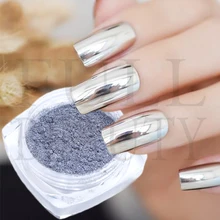 1Box Silver Pink Mirror Effect Nail Glitter Powder Chrome Metallic Rubbing Dust Nail Art UV Gel Polish Pigment Manicure LEC/ASX