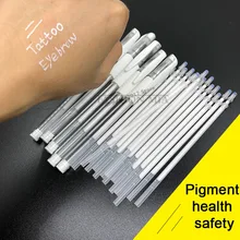 1pc Tattoo Marker Pen Tool Accessories White Microblading for Eyebrow Scribe Tool Microblading Supplies for Surgical Skin
