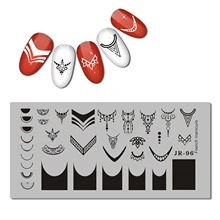 2018 Stainless Steel Stamping Plate Template French Smile Geometry Sea Ocean Vintage Flowers Ramadan Eyes Nail Tool JR91-100