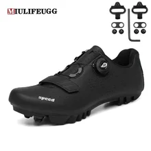 2022 New Cycling MTB Shoes with Clits Men Route Cleat Road Dirt Bike Speed Flat Sneaker Racing Women Bicycle Mountain Spd Biking