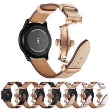 20mm 22mm Genuine Leather Band For Samsung Galaxy watch 4/classic/5/pro Gear s3 Active 2 bracelet correa Huawei GT/2/3 Pro strap