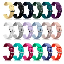 20mm 22mm Silicone Band for Samsung Galaxy Watch 42mm Active 2 40 44mm Gear S2 Soft Sport Watchband Strap for Huami Amazfit 2
