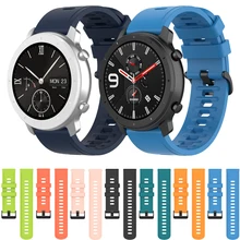 22mm 20mm Silicone Strap For Amazfit GTR/Stratos/Bip replacement bracelet strap for Samsung watch 3/4 Huawei watch 3/GT2 Correa