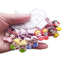 2PCS Clown Angel Cute Princess Princess Headwear Kids Elastic Hair Bands Children Hair Ties Ropes Girls Accessories Baby