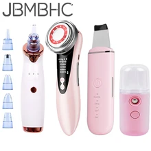 4 In 1 Face Lift Devices Face Massager Led Skin Rejuvenation Machine Ultrasonic Skin Scrubber Blackhead Remover Face Steamer