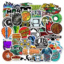 50 PCS Skateboard Fashion brand Logo Waterproof Sticker For Luggage Car Guaitar Skateboard Phone Bicycle Laptop Stickers
