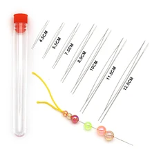 5PCS Open Curved Beading Needles Pins Jewelry Making Tools Stainless Steel Needle for Bead Threading Pins DIY Necklace Bracelet