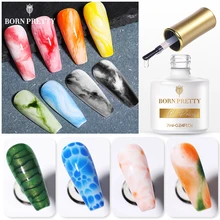 BORN PRETTY 7ML Watercolor Nail Gel UV LED Black White Marble Nails Semi Permanent Soak Off Nail Art Gel Varnish DIY