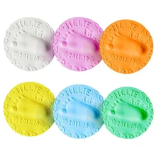 Baby Footprint Hand Foot Imprint Kit Casting DIY Toys Light Stereo Baby Care Air Drying Soft Clay Infant Toddler Paw Print