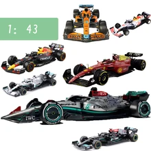 Bburago Scale 1:43 F1 Car Model Mercedes Ferrari Redbull Racing SF21 RB16B W12E Metal Diecast Verstappen Collectible Miniature