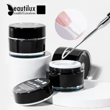 Beautilux Solid Tip Gel False Fake Nail Soak Off Jelly Gummy Base Gel Glue For American Pose Capsule Tips Adehesive