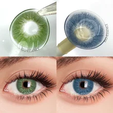 Bio-essence 2022 New 1 Pair Color Contact Lenses for Eyes Natural Brown Lenses Beauty Fashion Blue Lenses Green Eye Contact