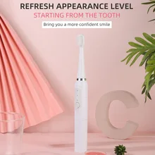 Cross-Border Jianpai Sonic Electric Toothbrush for Men and Women Adult Non-Rechargeable Soft Fur Full-Automatic Waterproof Coupl