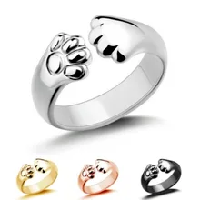 Cute Cat Claw Ring Ladies Simple Fashion Jewelry Rings Banquet Party Birthday Present Woman Wedding Rings Open Ring