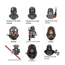 Disney Knights of Ren Vicrul Ap'Lek Kuruk Trudgen Cardo Ushar Building Block Starkiller Brick Imperial Inquisitor Figure Kid Toy
