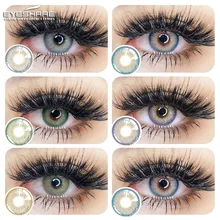 EYESHARE 1 Pair Natural Color Contact Lenses for Eyes SIAM Blue Cosmetic Contact Lenses Colored Lenses for Eyes Contact lenses