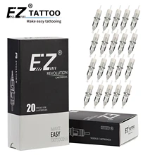 EZ Revolution Tattoo Cartridge Needle Round Liner (RL) #12 (0.35 MM) #10 (0.30 ) Long Taper Rotary Machine Supply 20 Pcs/Box