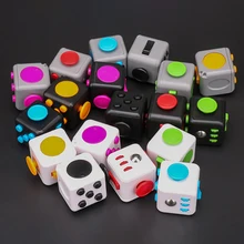 Fashion Decompression Dice for Autism Adhd Anxiety Relieve Adult Kids Stress Relief Cube Anti-Stress Fidget Toys Fingertip Toy