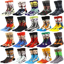 Fashion men's funny socks fashion women's personality anime socks cartoon fashion skarpety high quality sewing pattern