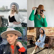 Fedora Hat Women Hat Winter Luxury Man Hats for Women Fashion Formal Wedding Decorate Camel Panama Cap Fedoras Gorras Para Mujer