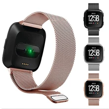 Fitbit Versa 2 3 4 Lite Sense Band Metal Strap For Fitbit Versa Wrist Milanese Replacement Bracelet fit bit Watchband Strap