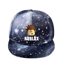Game Roblox Peaked Cap Men Women Black Unisex Baseball Caps Caual Cotton Sun Hat Cartoon Pattern Trucker Hat