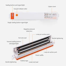 Household Eletric Vacuum Food Sealer Automatic Vacuum Packaging Machine 220V Vaccum Packer With 10Pcs Vacuum Bags Kichen Tool