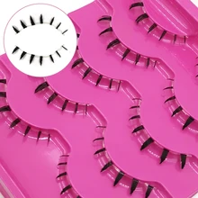 ICYCHEER Makeup Bottom Eyelashes Kit 5 Pairs 3D Natural Looking Under Eye Lashes Extension Lower Eyelash Cosplay