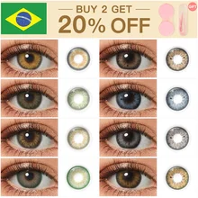 Iris Color Lens Eyes Makeup DNA Contact Lenses Beauty Cosmetic Color Contact Lenses For Eyes Iris 2pcs Yearly Colored Eye Lenses