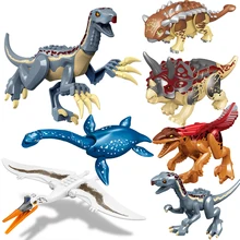 Jurassic Dinosaurs Building Blocks Indominus Rex DIY Tyrannosaurus Action FigureAssembled Block Toy Models Children Toys Gifts