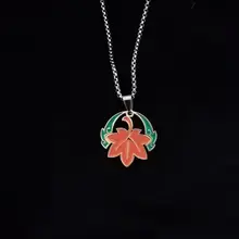 Kaedehara Kazuha Titanium Steel Necklace 3 Styles Chains Genshin Impact Pendant Maple Leaf Animation Game Jewelry Gift for Fans
