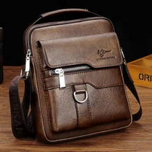 Kangaroo Luxury Brand Vintage Man Bags Leather Shoulder Bag For Men Business Messenger Crossbody Bag Male Fashion Casual Handbag