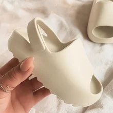 Kids Sandals Baby Toddler Adults Slip-on Fashion Boys Girls Foam Beach Summer Slides Bone Resinchildren Lightweight Water Shoes