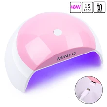 LED Lamp For Manicure 30W Mini UV Lamp Nail Dryer For Curing All UV Gel Nail Polish With USB Smart Timer Sun Light Nail Art Tool