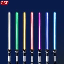 Lightsaber 2 In 1 RGB Adjustable Light Saber Toys Children Double Switch Sword Toys For Boys Luminous Gifts light saber