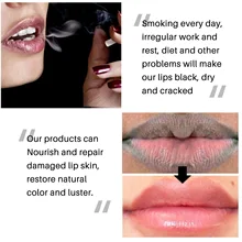 Lip Black Removal Lip Balm Exfoliating Fade Black Lip Products Care Moisturizing Nourish Brighten Repair Lip Lines Cosmetics