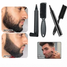Men Beard Growth Pen Facial Hair Moustache Repair Shape Regrowth Pen Beard Enhancer Nourish Shaping Anti Hair Loss Styling Kit