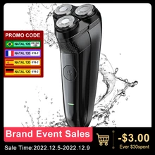 Men's Electric Shaver USB Rechargeable Floating Shaving Machine Waterproof Beard Trimmer Face Clear Clipper Razor For Men