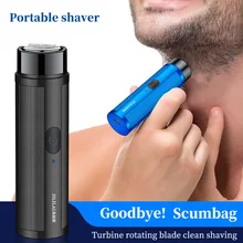 Men's Mini Electric Shaver Automatic Razor Trimmer Portable Beard Knife Shaver Rechargeable Razor Travel Car Mini Shaver